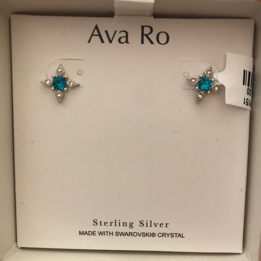 Sterling Silver Swarovski Crystal Earrings